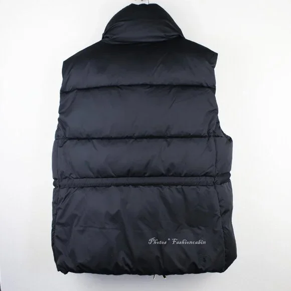 NWT Save The Duck Ren Puffer Vest, Black, 6/XL– Eco-Friendly, Drawstring Waist